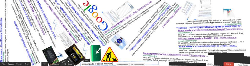 strona spadła w google